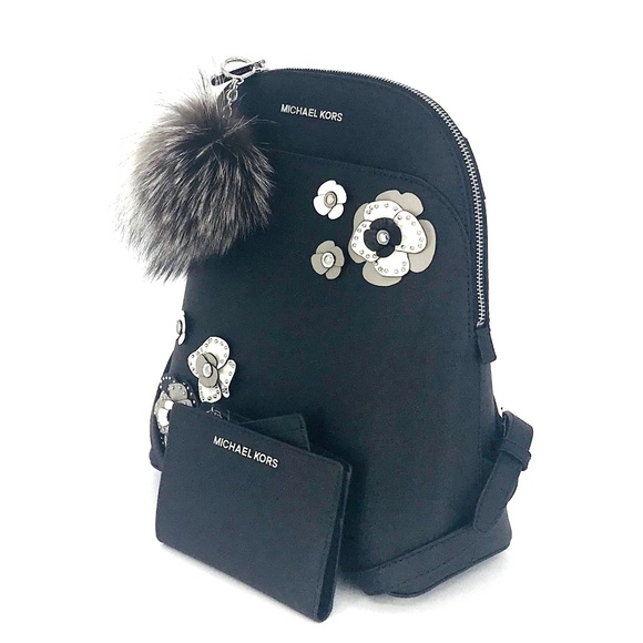 3PCS Michael Kors Emmy Floral Backpack Wallet Set - Picture 2 of 8